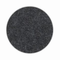Kela Podstavek ALIA iz klobučevine, set 4 temno sive barve KL-12333