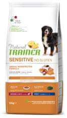 TRAINER Sensitive No gluten Adult M/M briketi za odrasle pse, losos, 12 kg