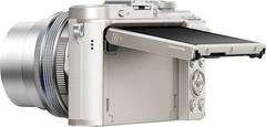 Olympus fotoaparat PEN E-PL10 + 14-42 Pancake Zoom Kit White (V205101WE000), bel