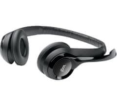 Logitech H390 slušalke z mikrofonom, črne