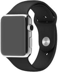 4wrist Silikonski pašček za Apple Watch - črn - S / M