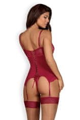 Obsessive Ženski erotični steznik Rosalyne corset, rdeča, S/M