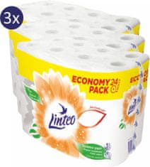 LINTEO Economy Pack toaletni papir, 3x24 rol, 3 slojni, bel