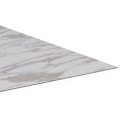 shumee Samolepilne talne plošče 20 kosov PVC 1,86 m2 bel marmor