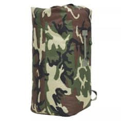 shumee Potovalna torba vojaškega stila 85 L kamuflažne barve