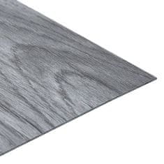 Greatstore Samolepilne talne plošče 20 kosov PVC 1,86 m2 svetlo sive