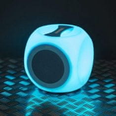 M.N.C. Vodotesen RGB LED bluetooth zvočnik M.N.C. Chill Cube 5W 20x20cm z daljincem iTunes and Google Play and 