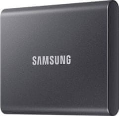 Samsung T7 SSD zunanji trdi disk, 1TB, Type-C, siv
