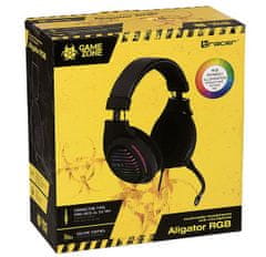 Tracer Gamezone Aligator RGB LED gaming slušalke