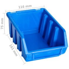shumee Zabojčki za shranjevanje 20 kosov modra plastika