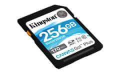 Kingston Canvas Go! Plus SD spominska kartica, 256 GB