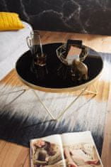 Bruxxi Kavna mizica Cala, 82 cm, črna / zlata