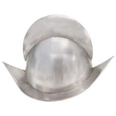shumee Srednjeveška viteška čelada starinska kopija LARP srebrno jeklo