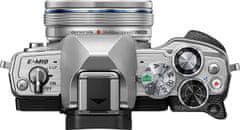 Olympus E-M10 Mark IV fotoaparat, srebrn + 14-42 EZ