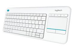 Logitech K400 Plus brezžična tipkovnica, bela
