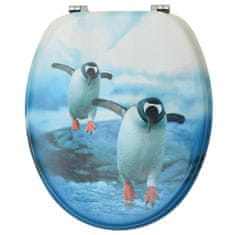 shumee Deska za WC školjko MDF dizajn pingvinov