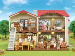 Sylvanian Families darilni set - večnadstropna hiša z rdečo streho