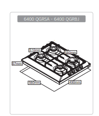 Simfer plinska kuhalna plošča 6400 QGRSA