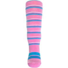 NEW BABY Nove otroške bombažne nogavice z ABS roza zebra črtami - 104 (3-4 leta)