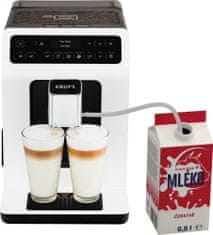 Krups Evidence popolnoma samodejni espresso kavni aparat, bel (EA890110)