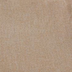 Greatstore Zatemnitvena zavesa z obročki videz platna bež 290x245 cm