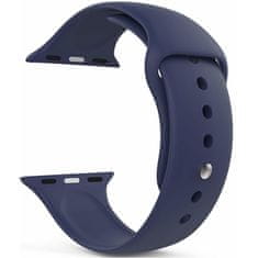 4wrist Silikonski pašček za Apple Watch - Temno modra - S / M