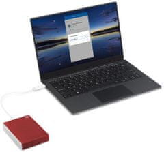 Seagate One Touch prenosni trdi disk (HDD), 1TB, rdeča (STKB1000403)