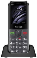 MaxCom MM 730 mobilni telefon, črna