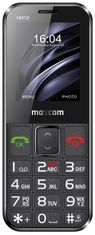 MaxCom MM 730 mobilni telefon, črna