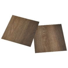 Greatstore Samolepilne talne plošče 20 kosov PVC 1,86 m2 rjave
