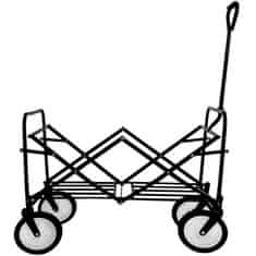 tectake Zložljiv vrtni voziček, nosilnost 80 kg Siva