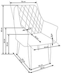 Halmar Jedilni stol K287 - temno moder