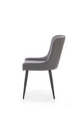 Halmar Jedilni stol K333 - temno siv / svetlo siv / črn