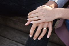Beneto Moški dvobarvni poročni prstan iz jekla SPP05 (Obseg 63 mm)