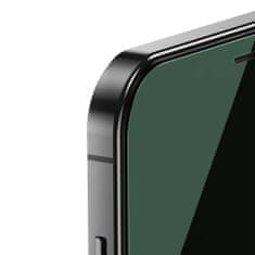 BASEUS 2x 0,15 mm Zaščita za oči Zelena kaljena steklena folija z anti-modrim svetlobnim filtrom za iPhone 12 Pro Max