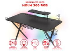 Genesis Holm 300 RGB gaming miza