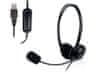 EW3568 slušalke, USB, mikrofon, črne