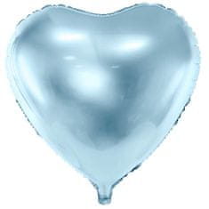 Moja zabava Balon folija Srce-Sky Blue
