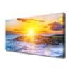 Slika na platnu Sončni zahod ob morju 125x50 cm