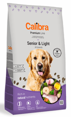 Calibra Dog Premium Line Senior & Light pasja hrana, 12 kg