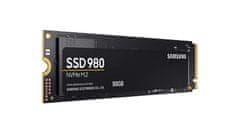 Samsung 980 SSD disk, 500 GB, M.2, PCI-e 3.0 x 4 NVMe, TLC V-NAND