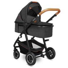 Lionelo Amber 3v1 kombiniran otroški voziček, grey graphite