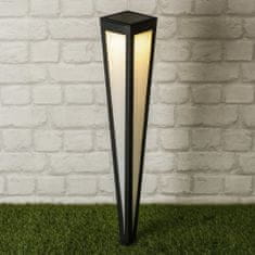 shumee HI Garden solarna svetilka, LED stebriček, 75 cm, črna