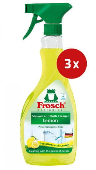Frosch čistilo za kopalnice Citrus, 3 x 500 ml