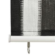 shumee 312679 Outdoor Roller Blind 60x140 cm Anthracite and White Stripe