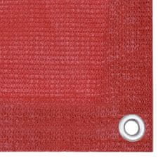Greatstore Balkonsko platno rdeče 90x300 cm HDPE