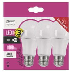 Emos LED žarnica Classic A60 10,5W E27 NW, 3/1