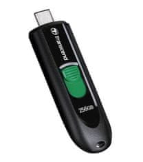 Transcend JetFlash 790C USB-C spominski ključ, 256 GB, USB 3.2, črn