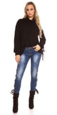 Amiatex Ženski pulover 71874, črna, UNIVERZáLNí