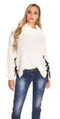 Amiatex Ženski pulover 71871, bela, UNIVERZáLNí